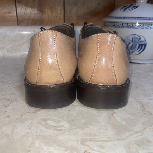 Stacy Adams SA 3 Tone Brown Tan Cap Toe Leather Lace Up Dress Shoes 10.5 Men\'s